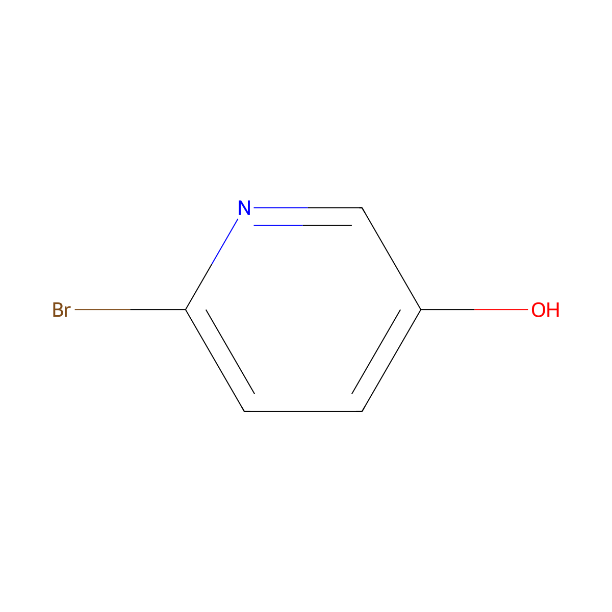 2-Bromo-5-hydroxypyridine molecular structure, CAS 55717-40-3