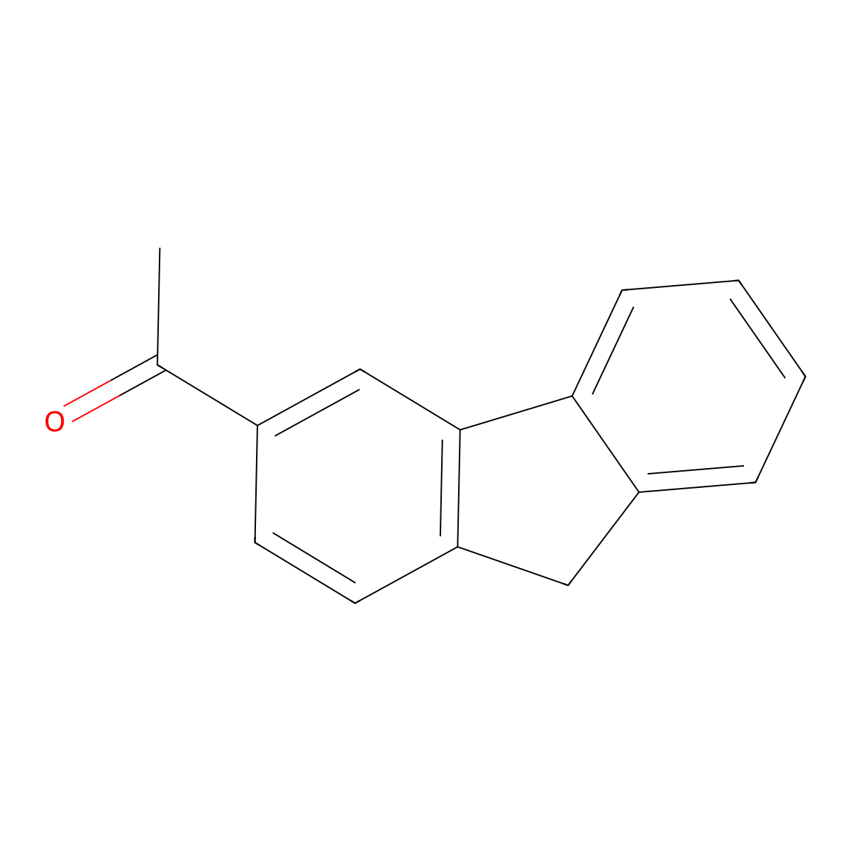1-(9H-fluoren-3-yl)ethanone molecular structure, CAS 55718-48-4
