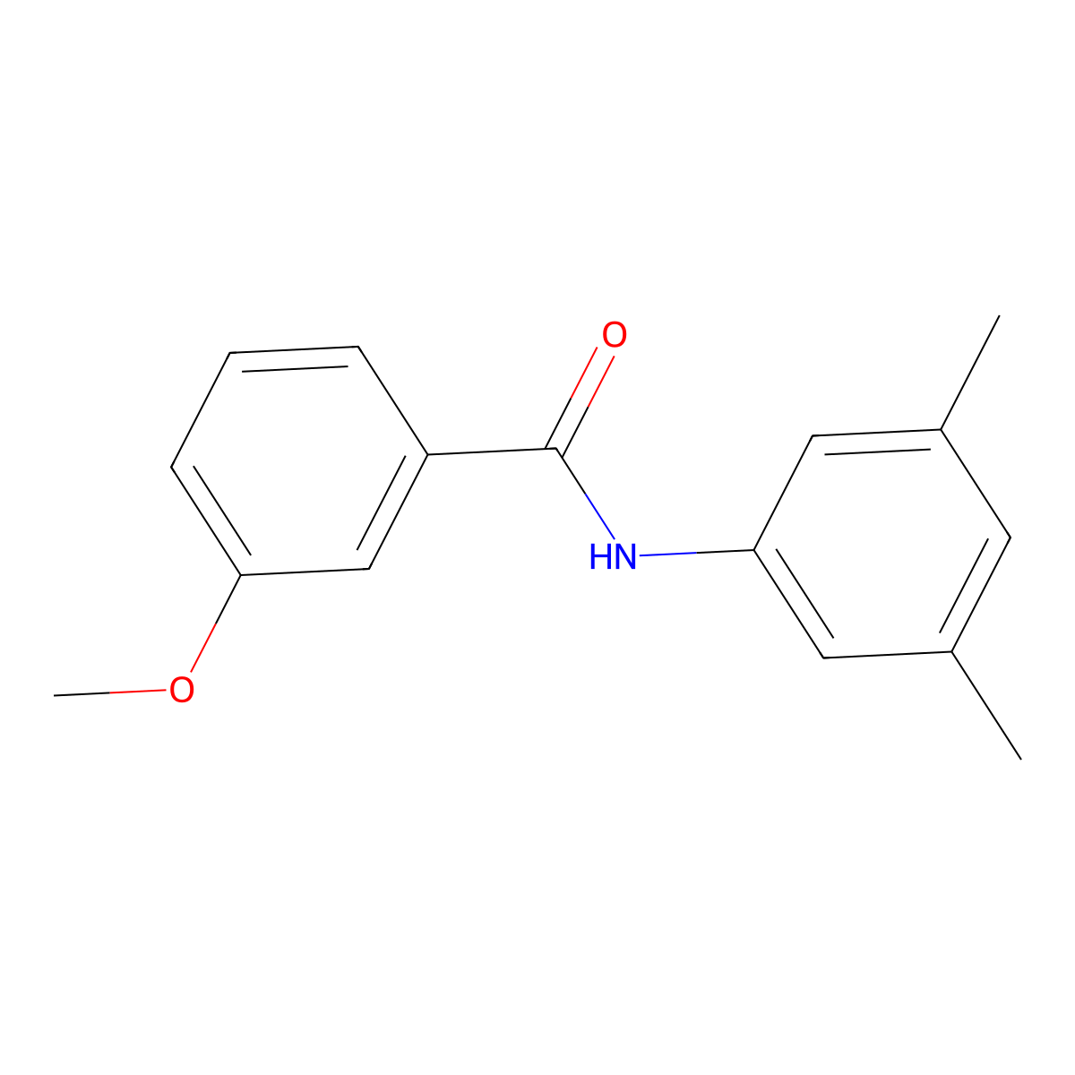 N-(3,5-dimethylphenyl)-3-methoxybenzamide molecular structure, CAS 5572-65-6