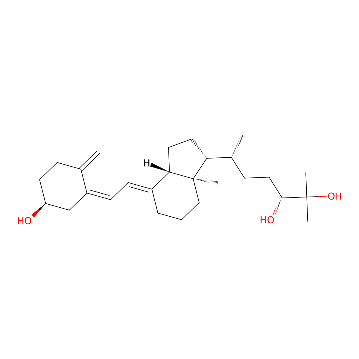 Secalciferol molecular structure, CAS 55721-11-4