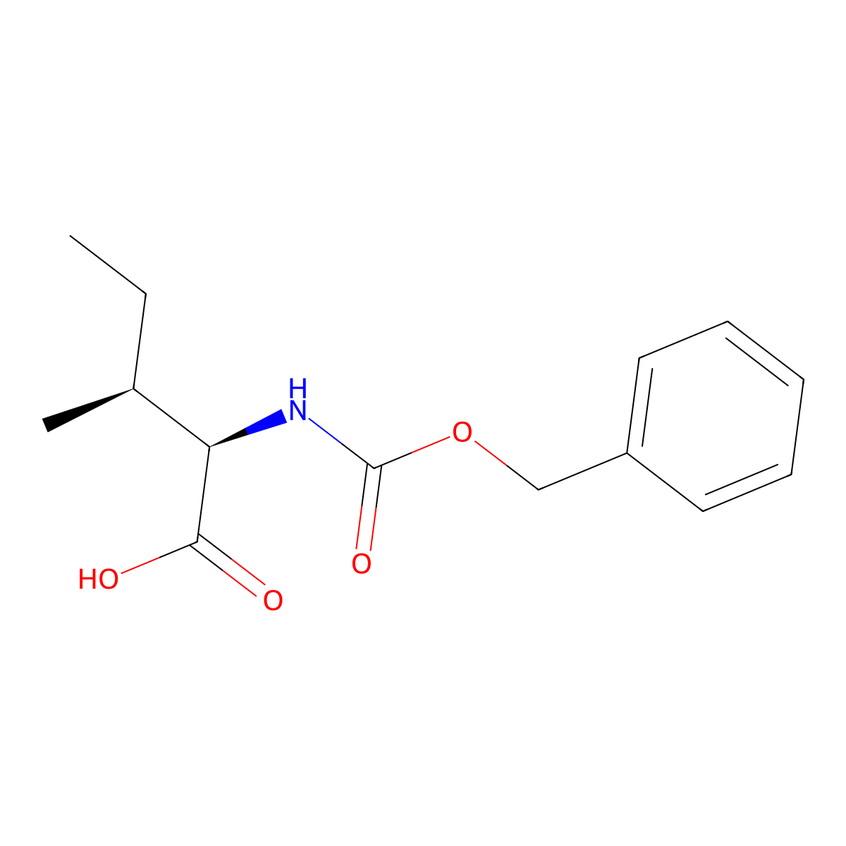Cbz-D-allo-isoleucine molecular structure, CAS 55723-45-0