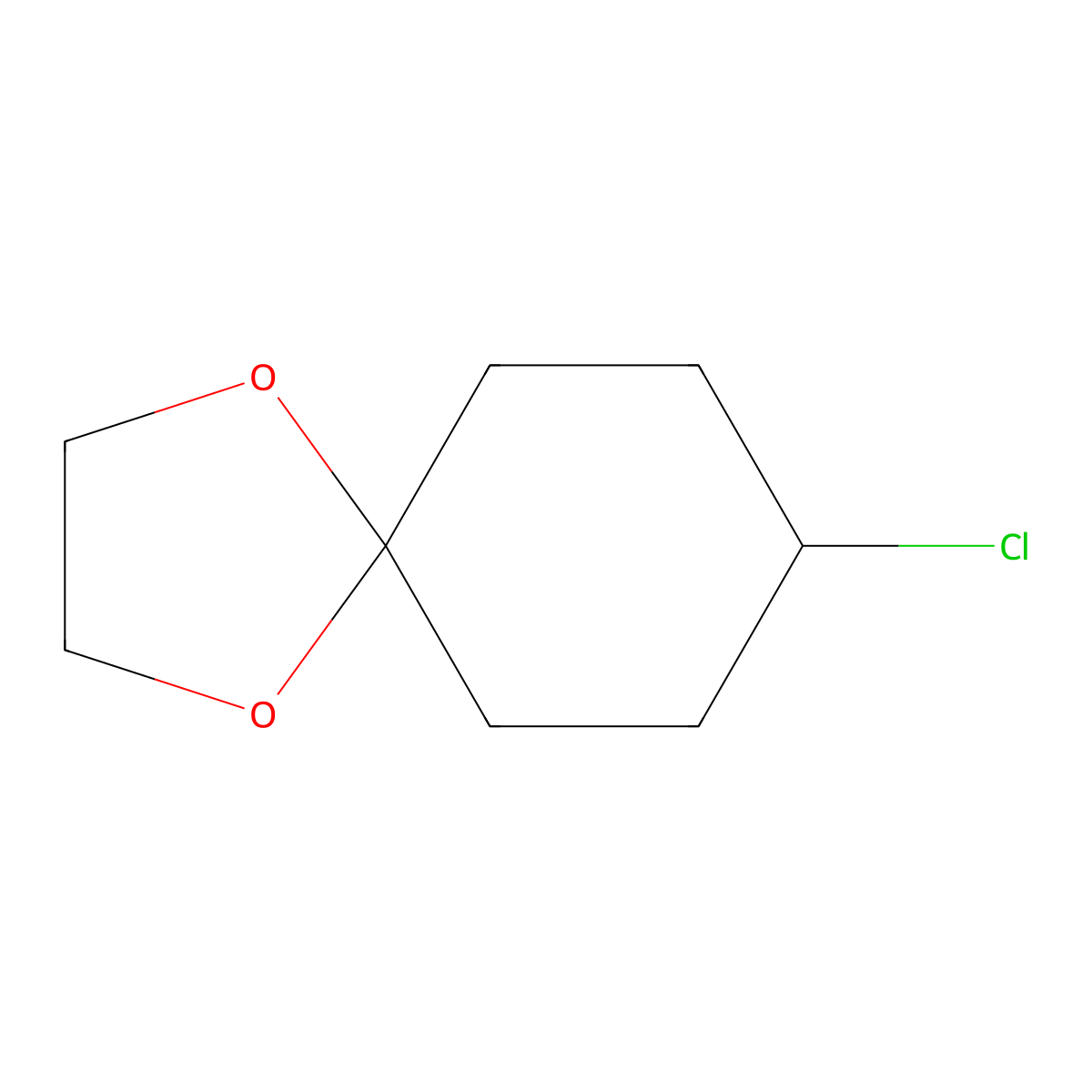 8-Chloro-1,4-dioxaspiro[4.5]decane molecular structure, CAS 55724-03-3