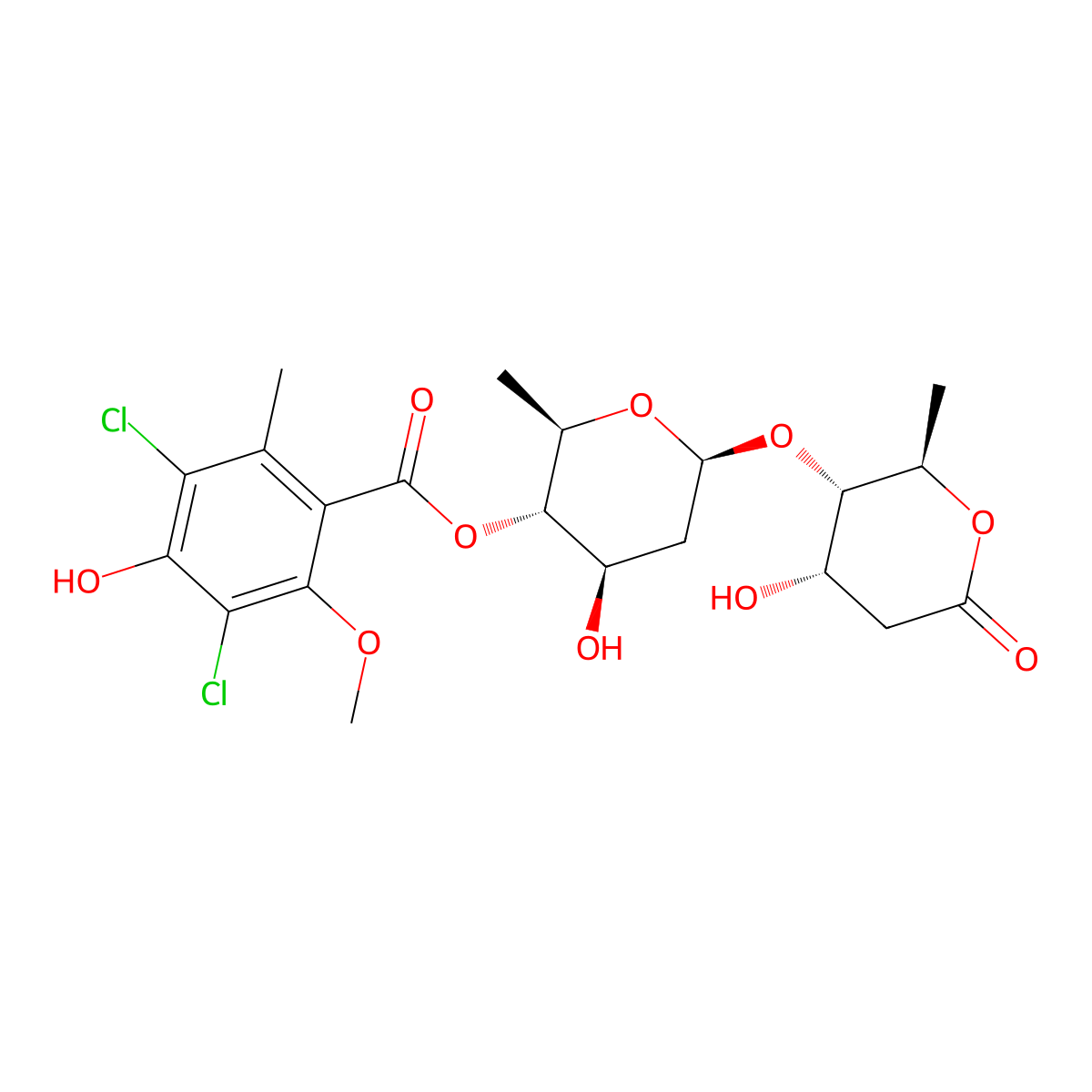 Flambalactone molecular structure, CAS 55729-17-4