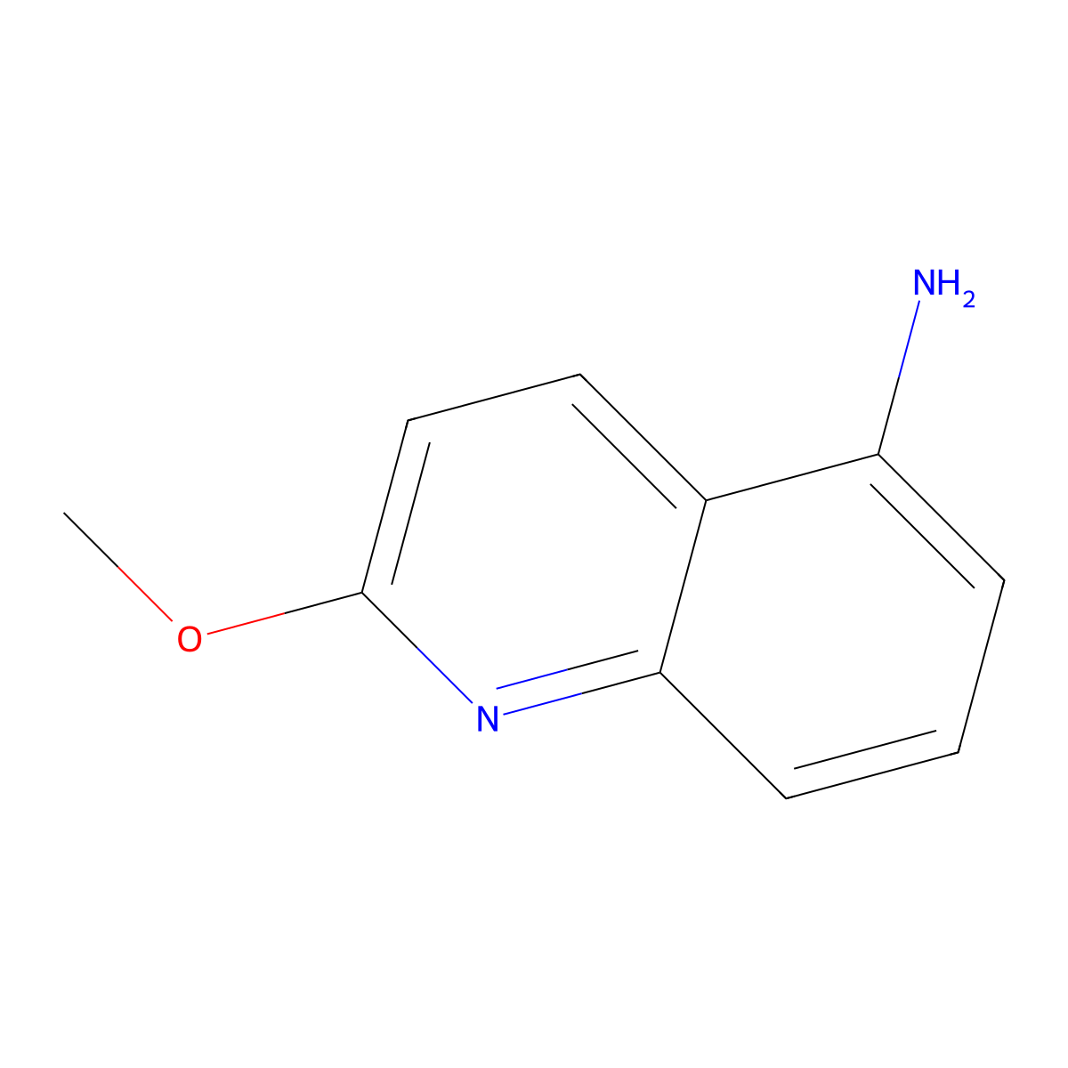 2-Methoxyquinolin-5-amine molecular structure, CAS 5573-99-9