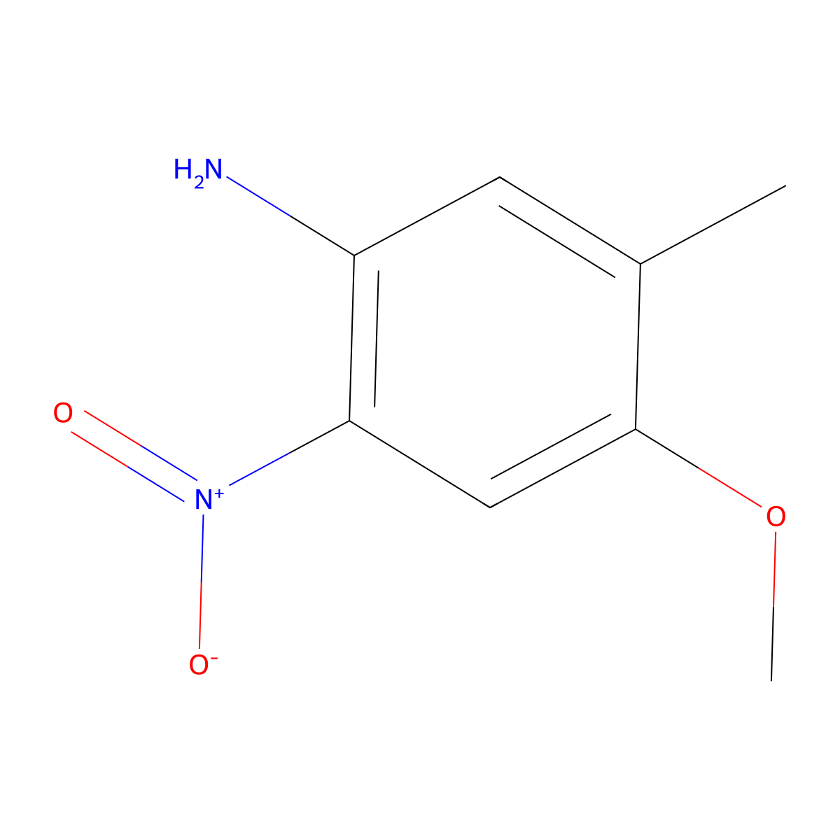 4-Methoxy-5-methyl-2-nitroaniline molecular structure, CAS 55730-09-1