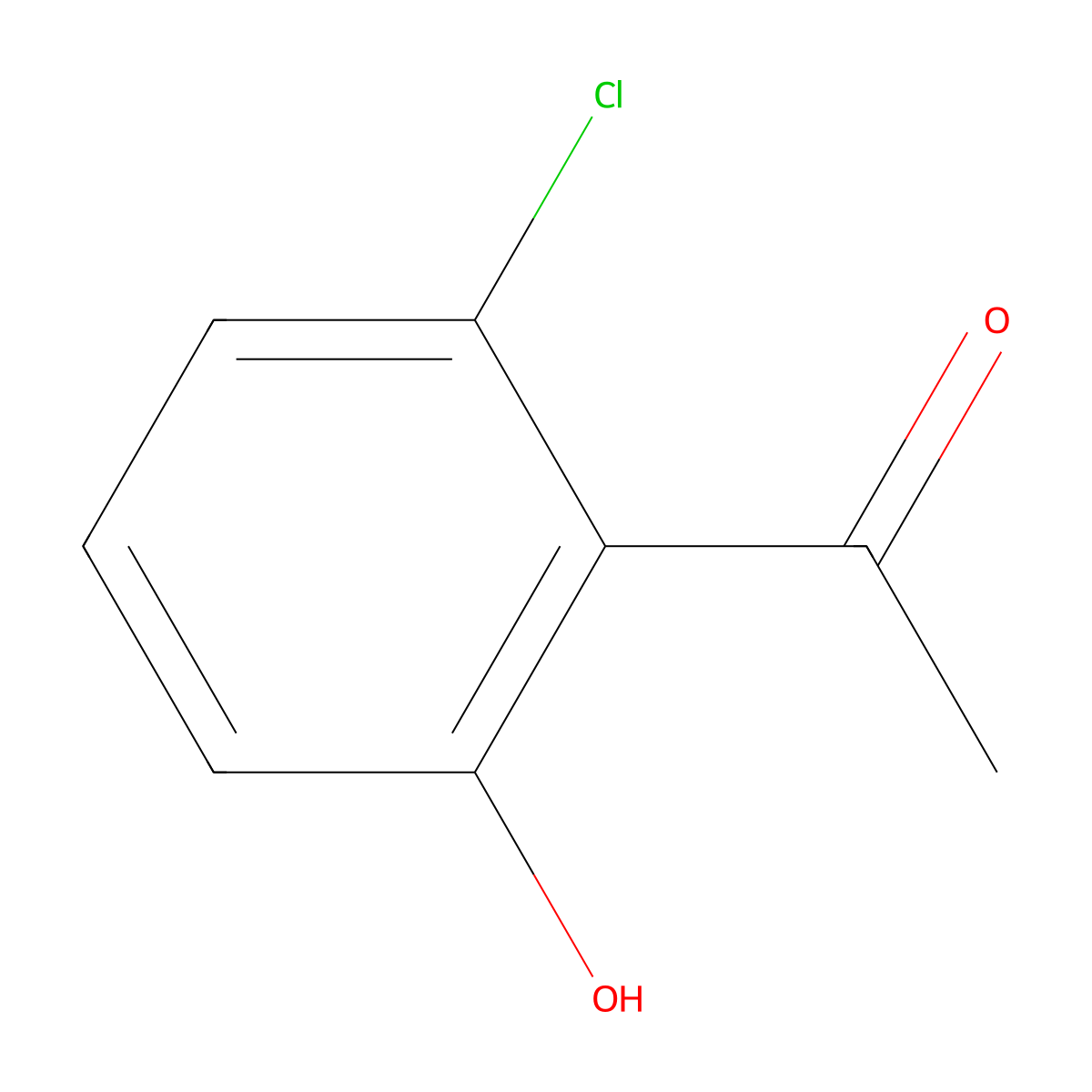 1-(2-Chloro-6-hydroxyphenyl)ethan-1-one molecular structure, CAS 55736-04-4