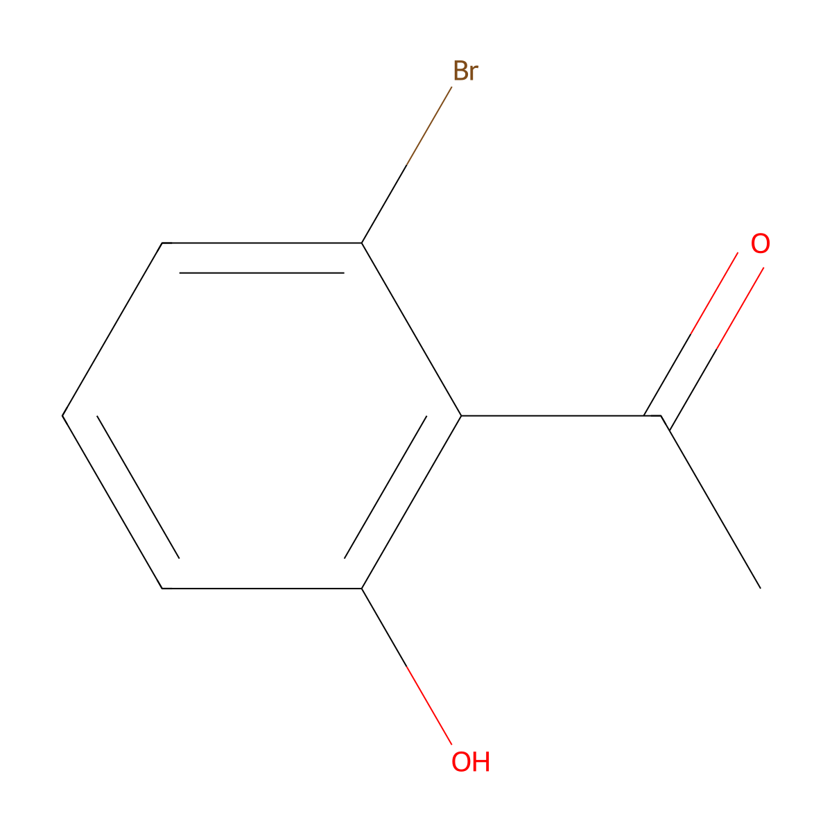 1-(2-Bromo-6-hydroxyphenyl)ethan-1-one molecular structure, CAS 55736-69-1