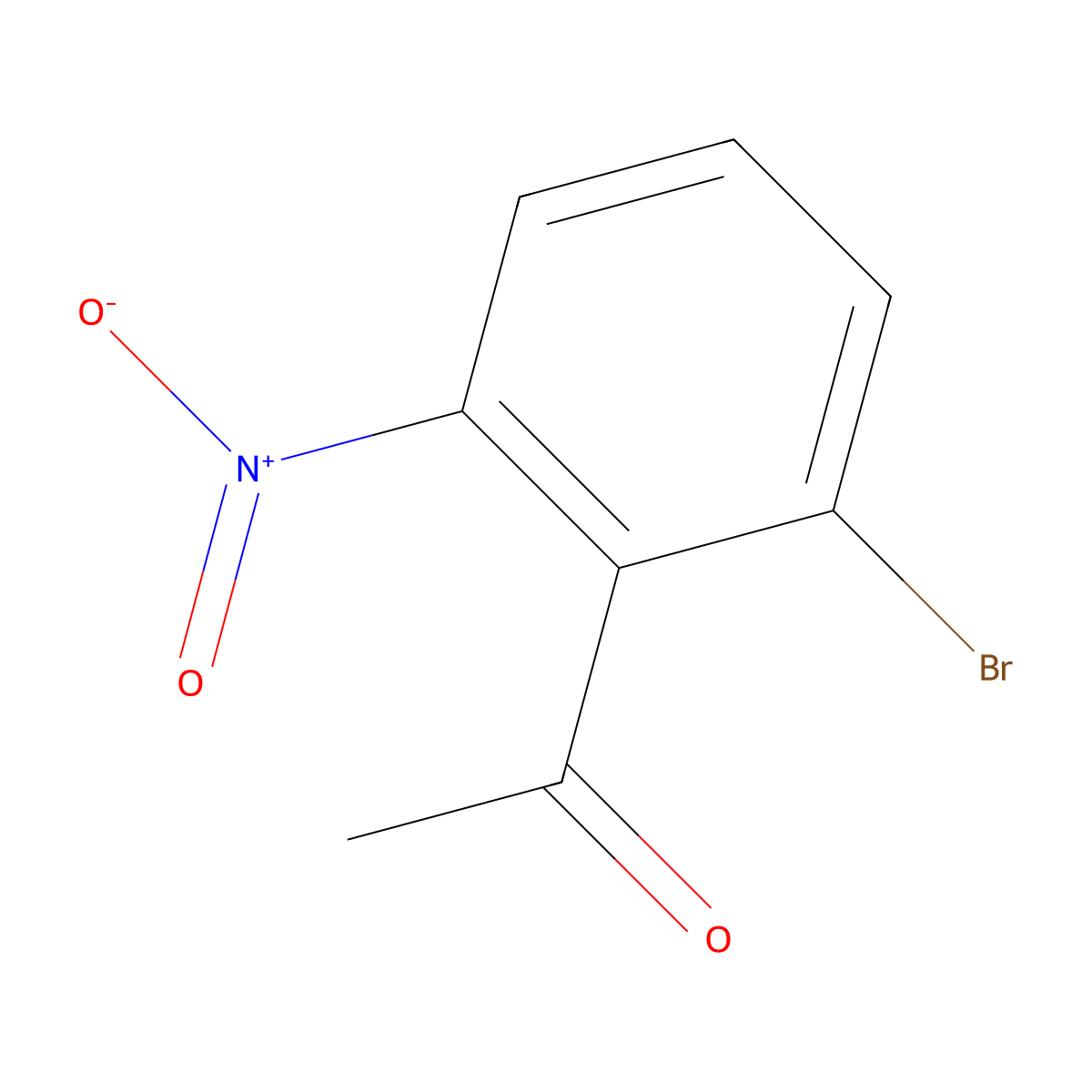 1-(2-Bromo-6-nitrophenyl)ethanone molecular structure, CAS 55737-11-6