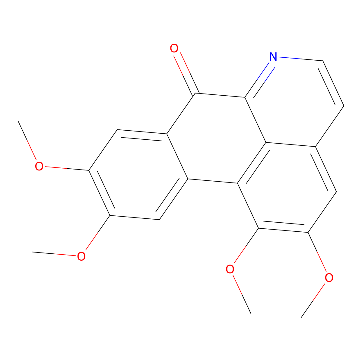 Oxoglaucine molecular structure, CAS 5574-24-3