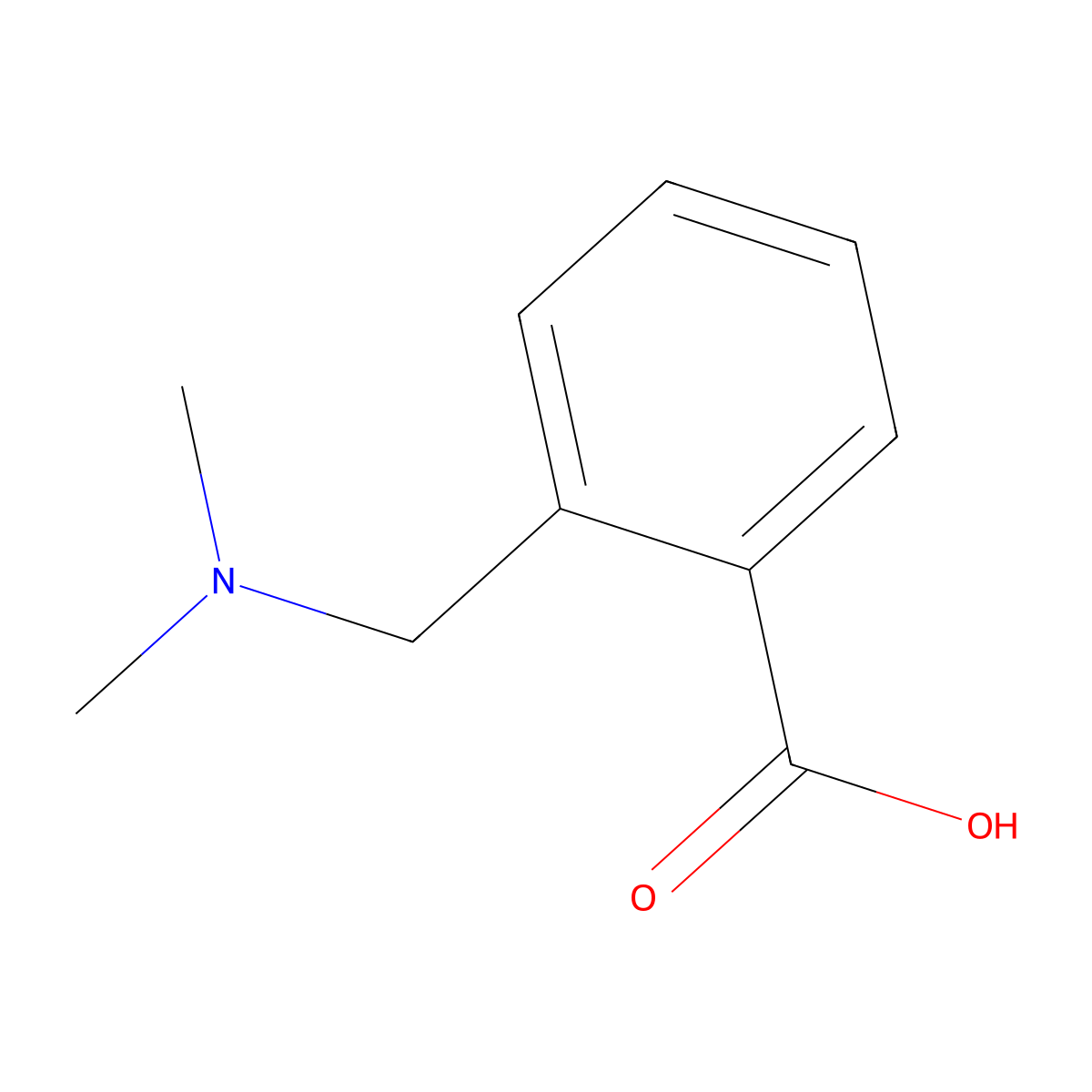 2-[(Dimethylamino)methyl]benzoic Acid molecular structure, CAS 55741-01-0