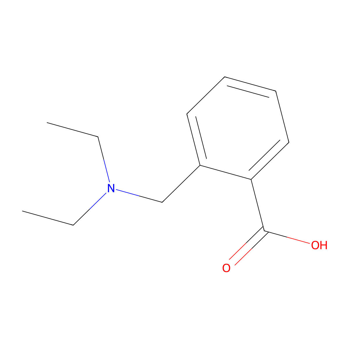 2-[(Diethylamino)methyl]benzoic acid molecular structure, CAS 55741-02-1
