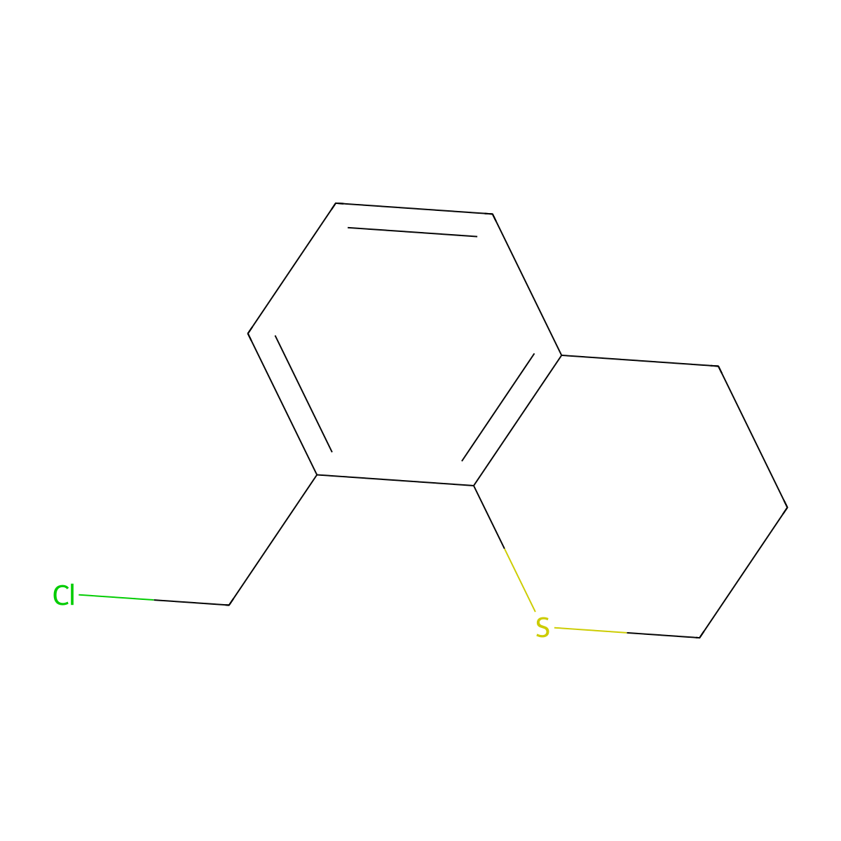 8-(chloromethyl)-3,4-dihydro-2H-thiochromene molecular structure, CAS 55745-82-9