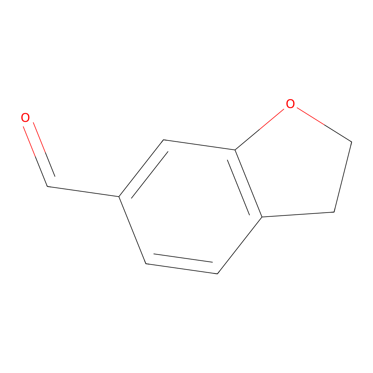 2,3-Dihydrobenzofuran-6-carbaldehyde molecular structure, CAS 55745-96-5