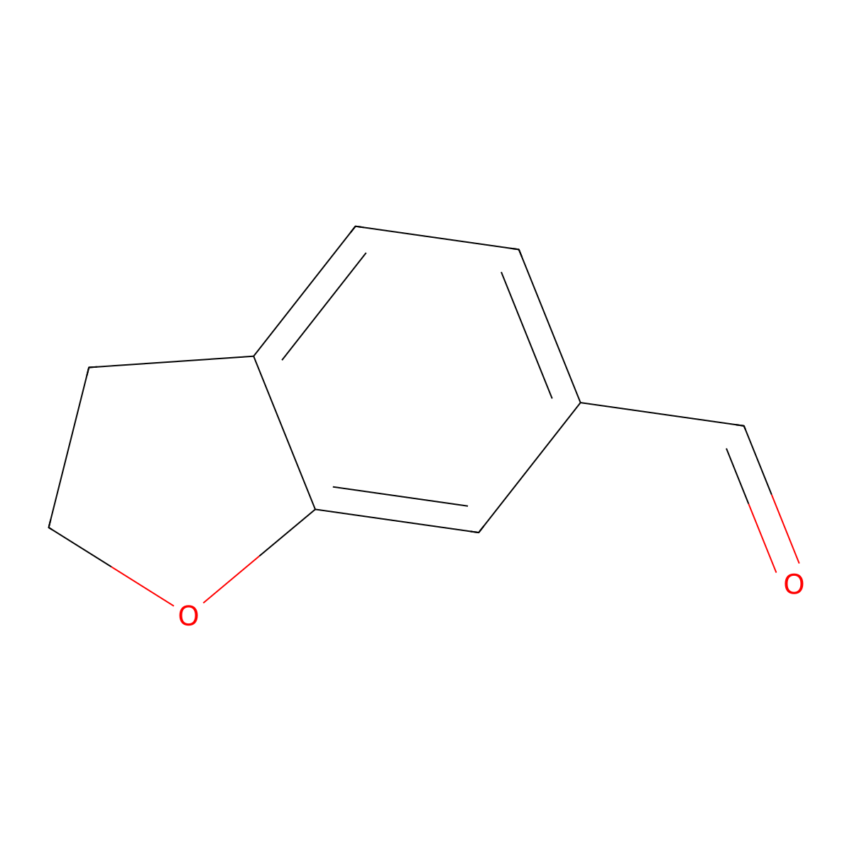 2,3-Dihydrobenzofuran-6-carbaldehyde molecular structure, CAS 55745-96-5