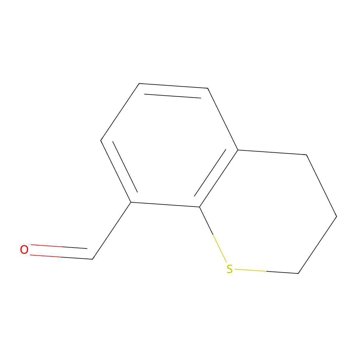 Thiochromane-8-carbaldehyde molecular structure, CAS 55746-00-4