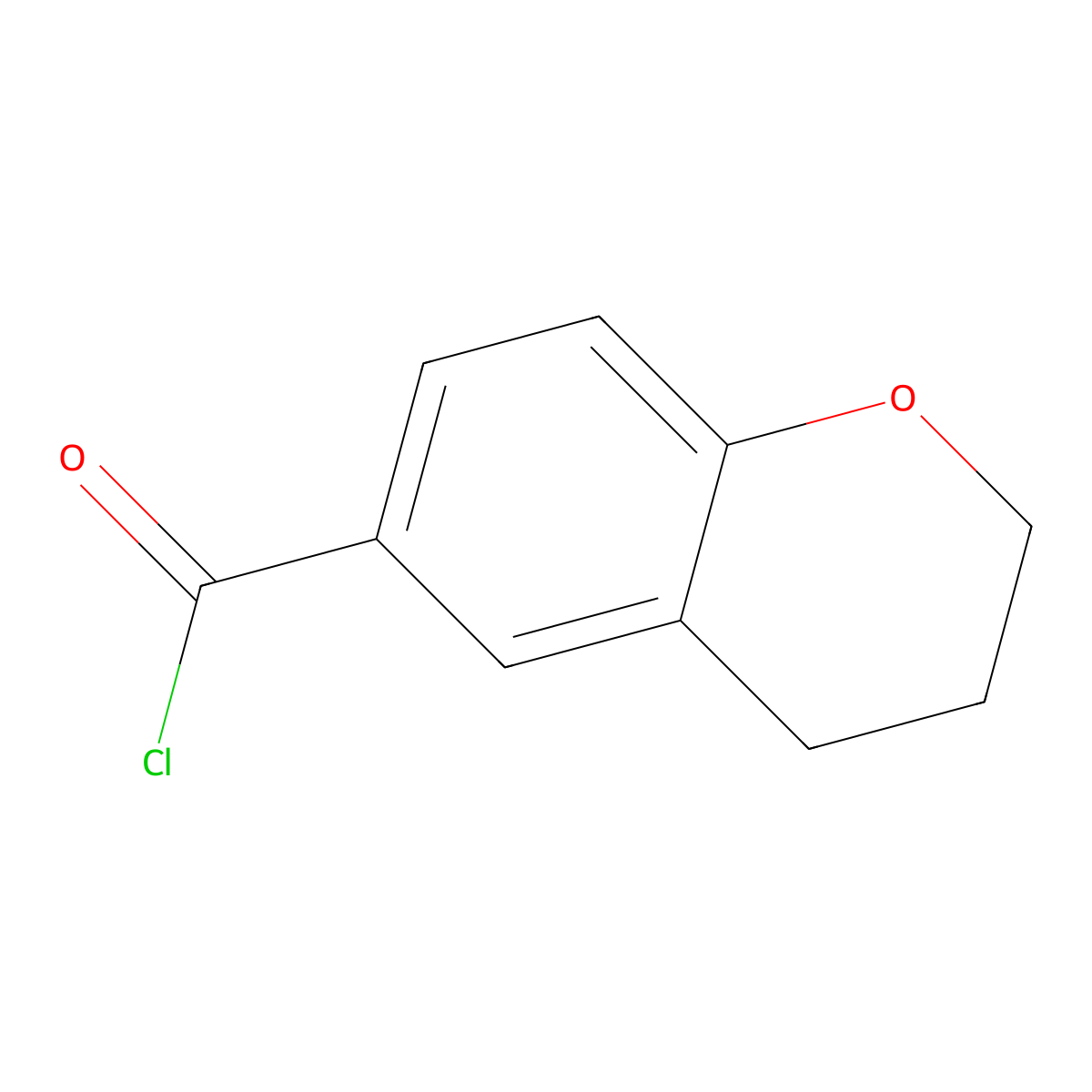 Chroman-6-carbonyl Chloride molecular structure, CAS 55746-03-7