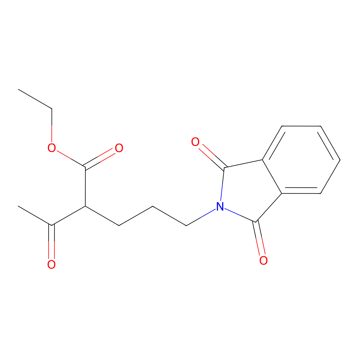 Ethyl 2-(3-N-phthalimidopropyl)acetoacetate molecular structure, CAS 55747-45-0