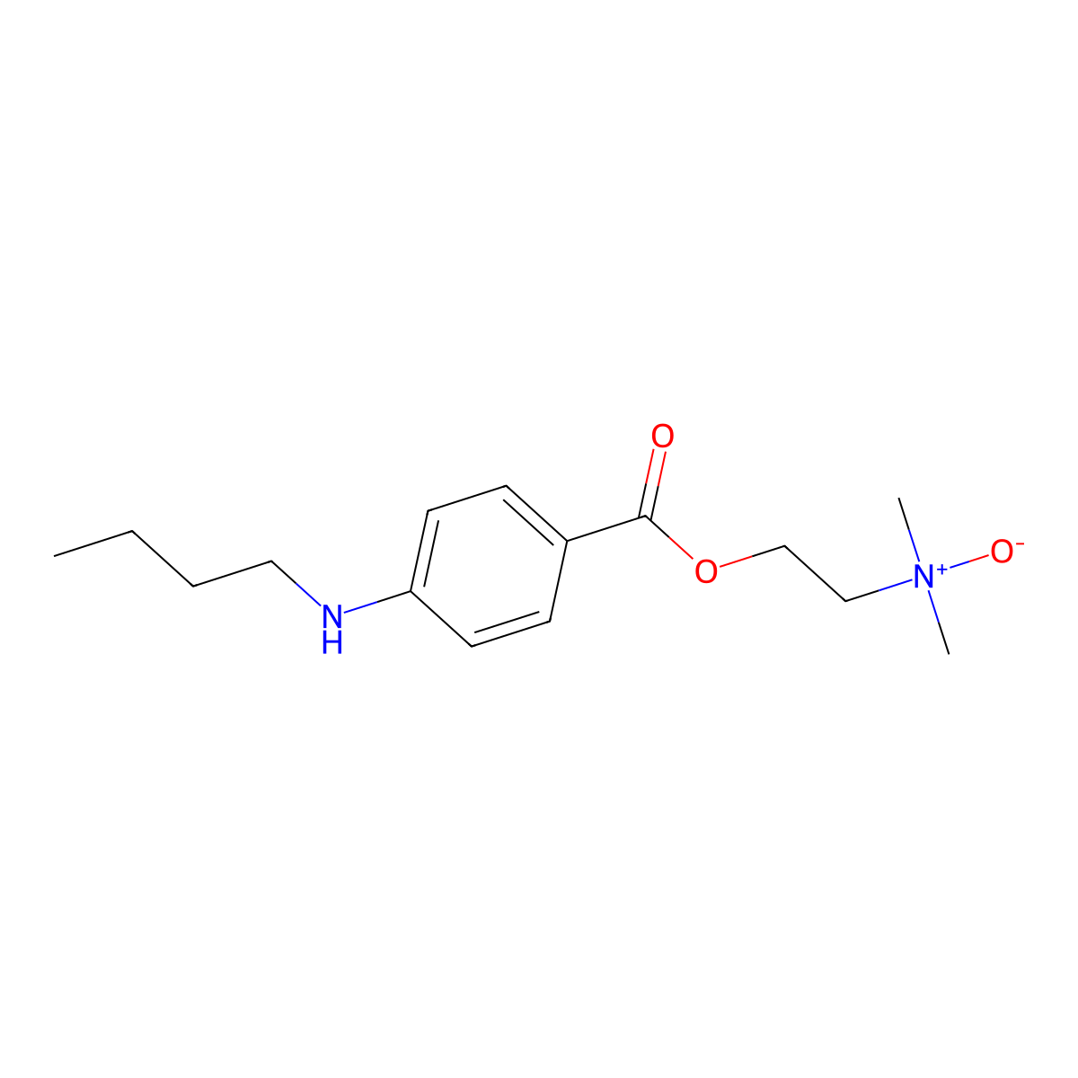 Tetracaine N-Oxide molecular structure, CAS 55750-02-2