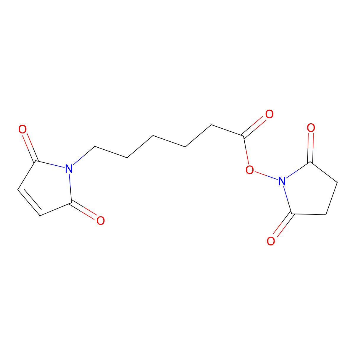 N-(6-Maleimidocaproyloxy)succinimide molecular structure, CAS 55750-63-5