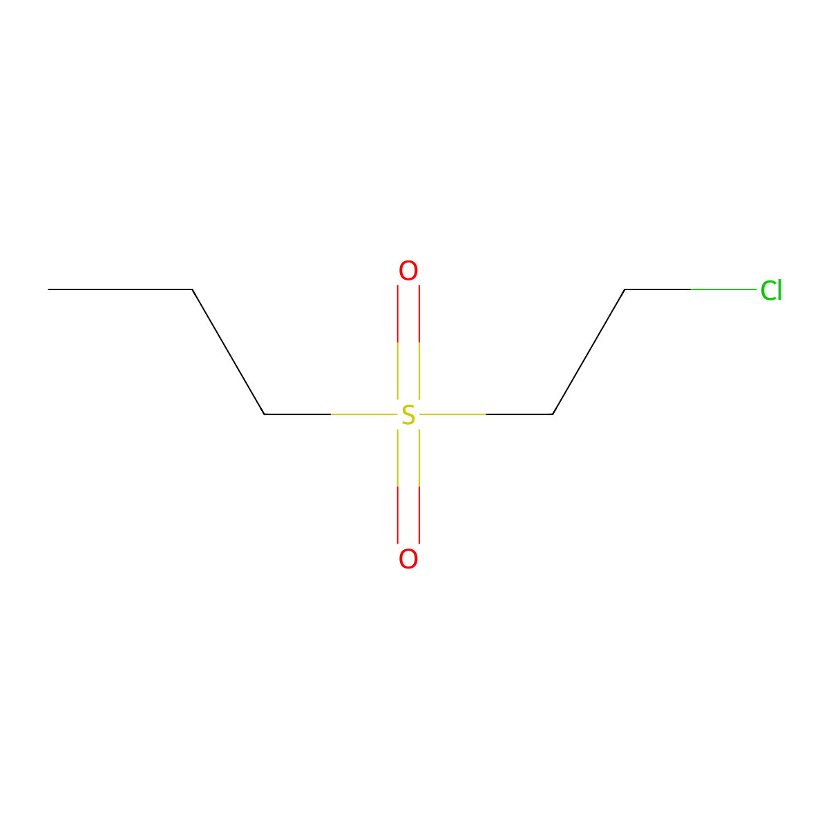 1-(2-Chloro-ethanesulfonyl)-propane molecular structure, CAS 55750-94-2