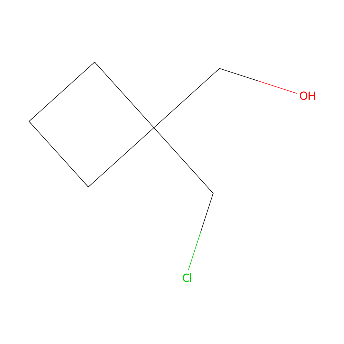 [1-(Chloromethyl)cyclobutyl]methanol molecular structure, CAS 55754-70-6