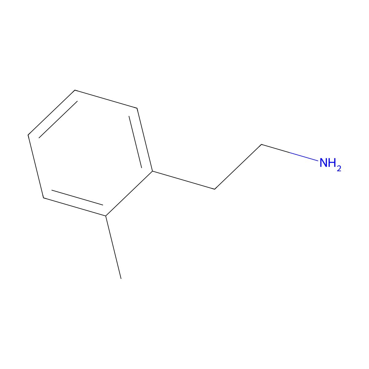2-Methylphenethylamine molecular structure, CAS 55755-16-3