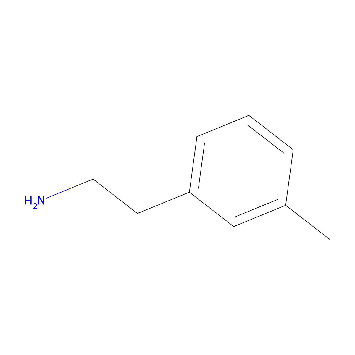 2-(3-Methylphenyl)ethan-1-amine molecular structure, CAS 55755-17-4