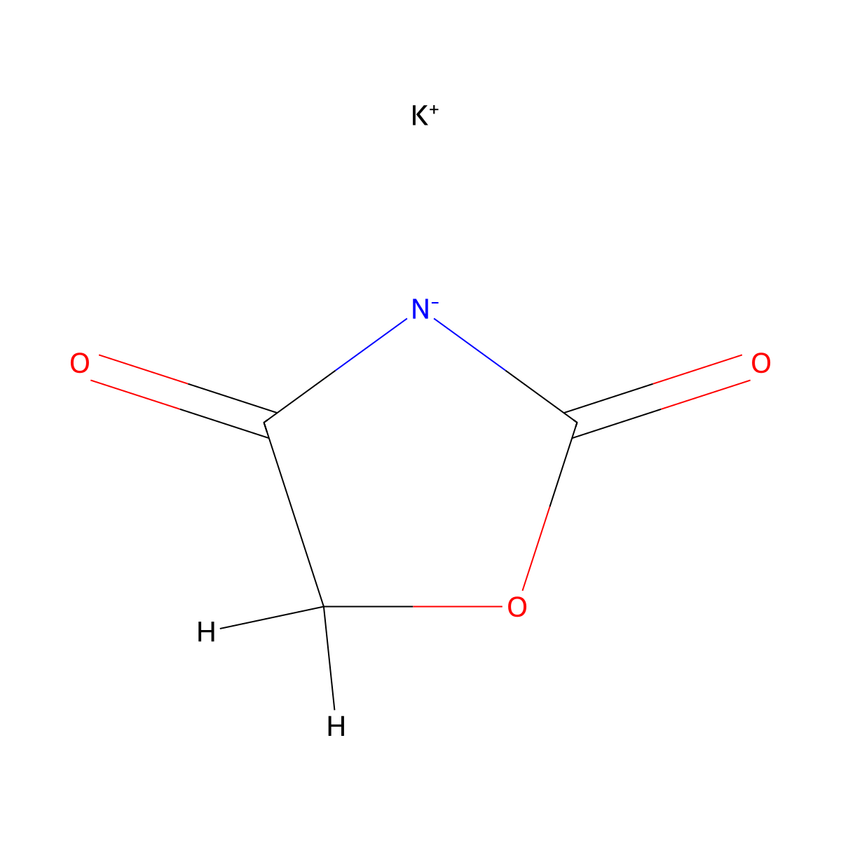 Potassium 2,4-dioxo-1,3-oxazolidin-3-ide molecular structure, CAS 55755-38-9