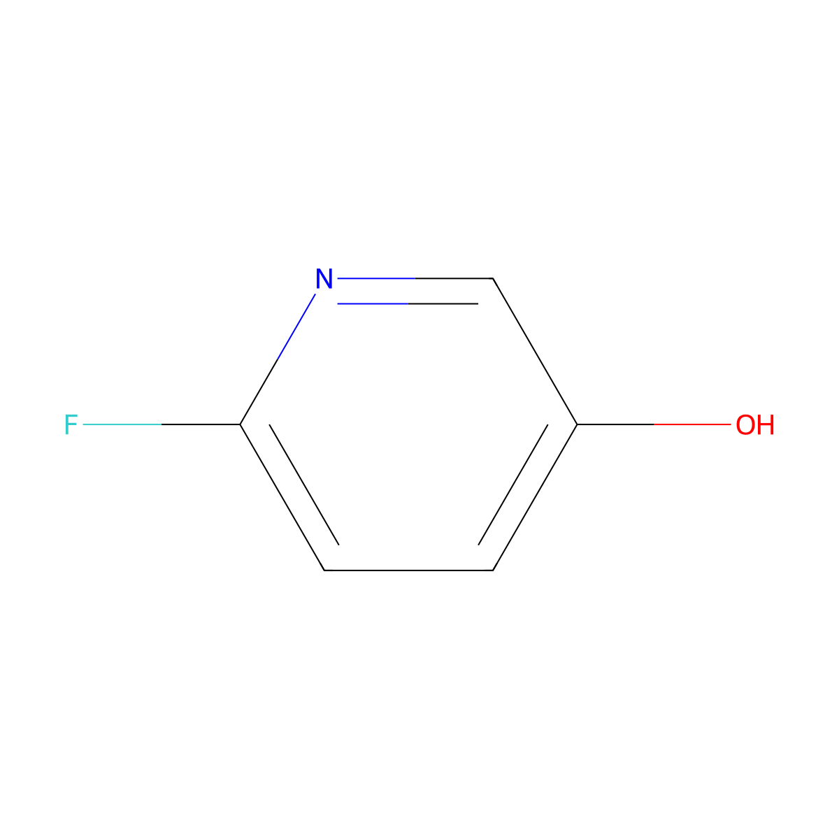 6-Fluoropyridin-3-ol molecular structure, CAS 55758-32-2