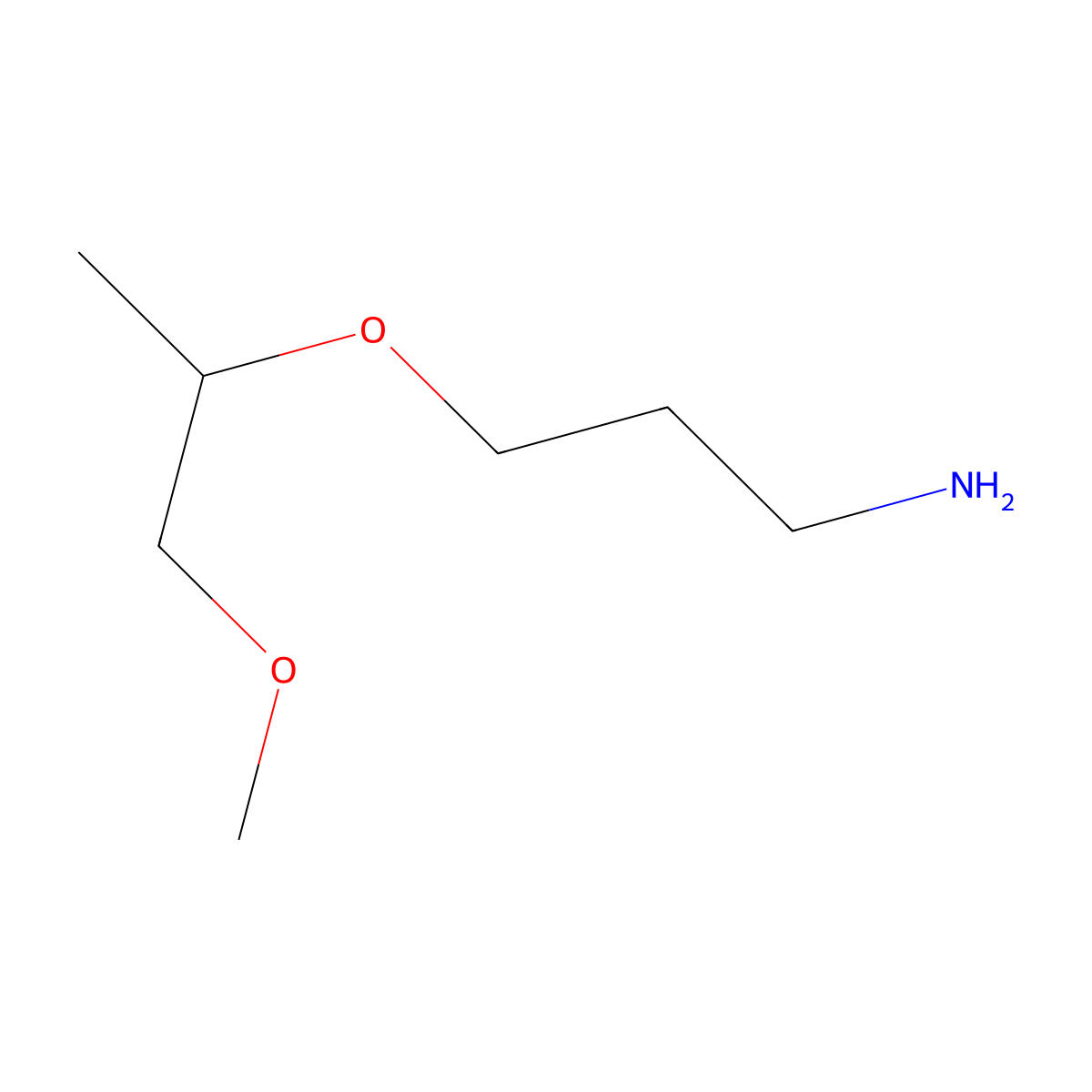 3-(2-Methoxy-1-methylethoxy)-1-propanamine molecular structure, CAS 55759-85-8