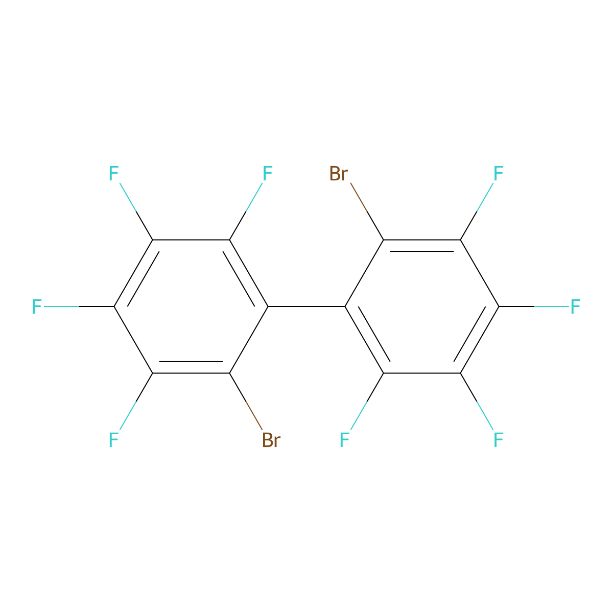 2,2'-Dibromooctafluorobiphenyl molecular structure, CAS 5576-19-2