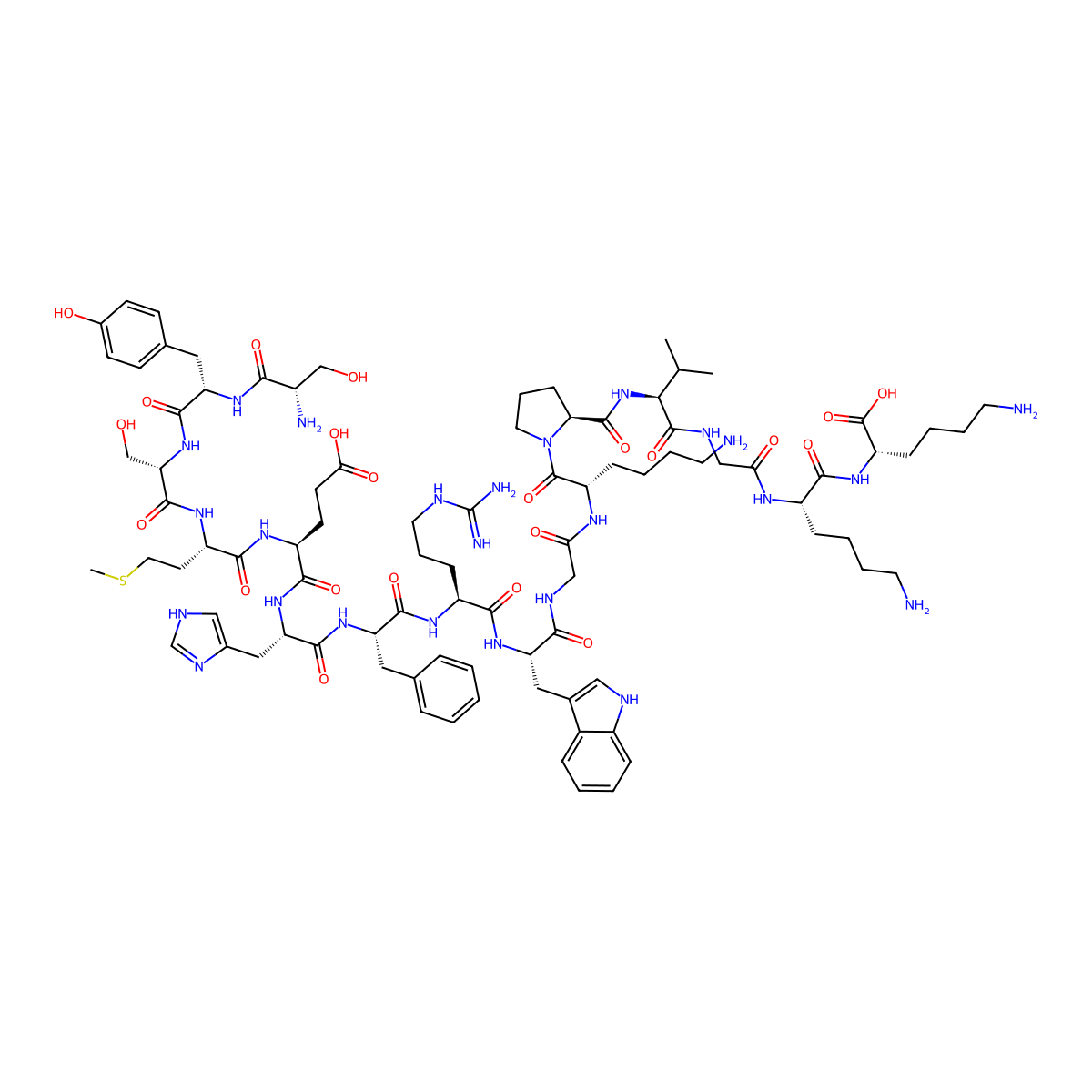 Acth (1-16) molecular structure, CAS 5576-42-1