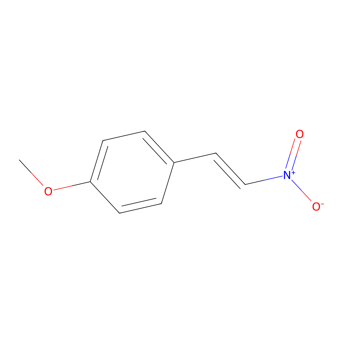 trans-4-Methoxy-beta-nitrostyrene molecular structure, CAS 5576-97-6