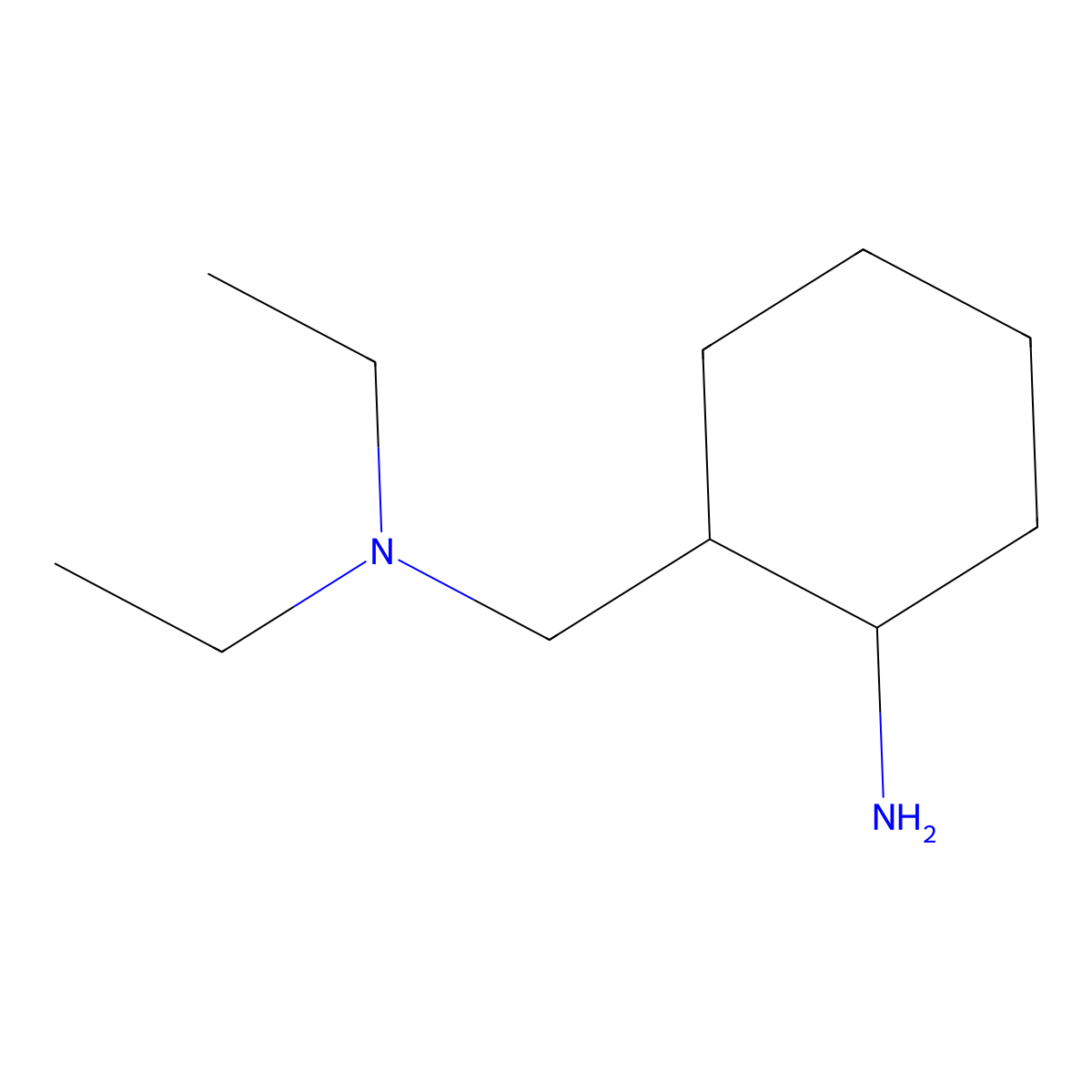 2-[(Diethylamino)methyl]cyclohexan-1-amine molecular structure, CAS 55762-07-7