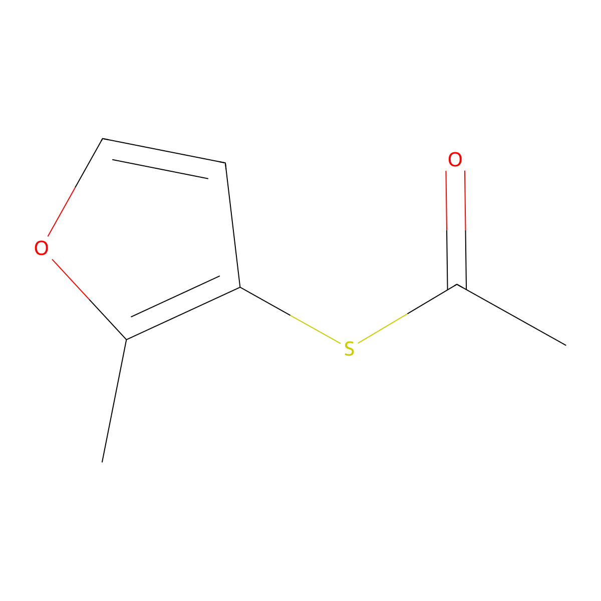 3-(Acetylthio)-2-methylfuran molecular structure, CAS 55764-25-5