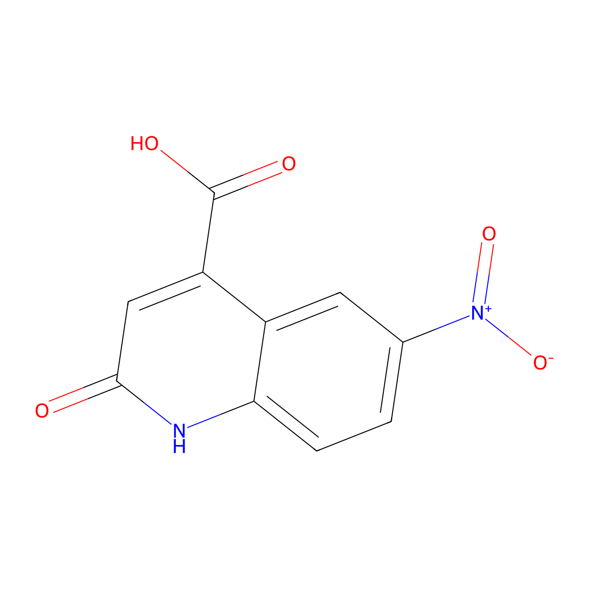 6-Nitro-2-oxo-1,2-dihydroquinoline-4-carboxylic acid molecular structure, CAS 55764-56-2