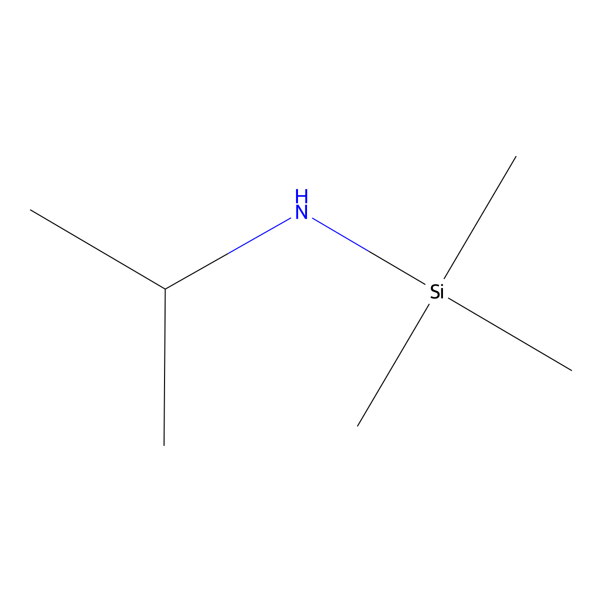 1,1,1-Trimethyl-N-(propan-2-yl)silanamine molecular structure, CAS 5577-65-1