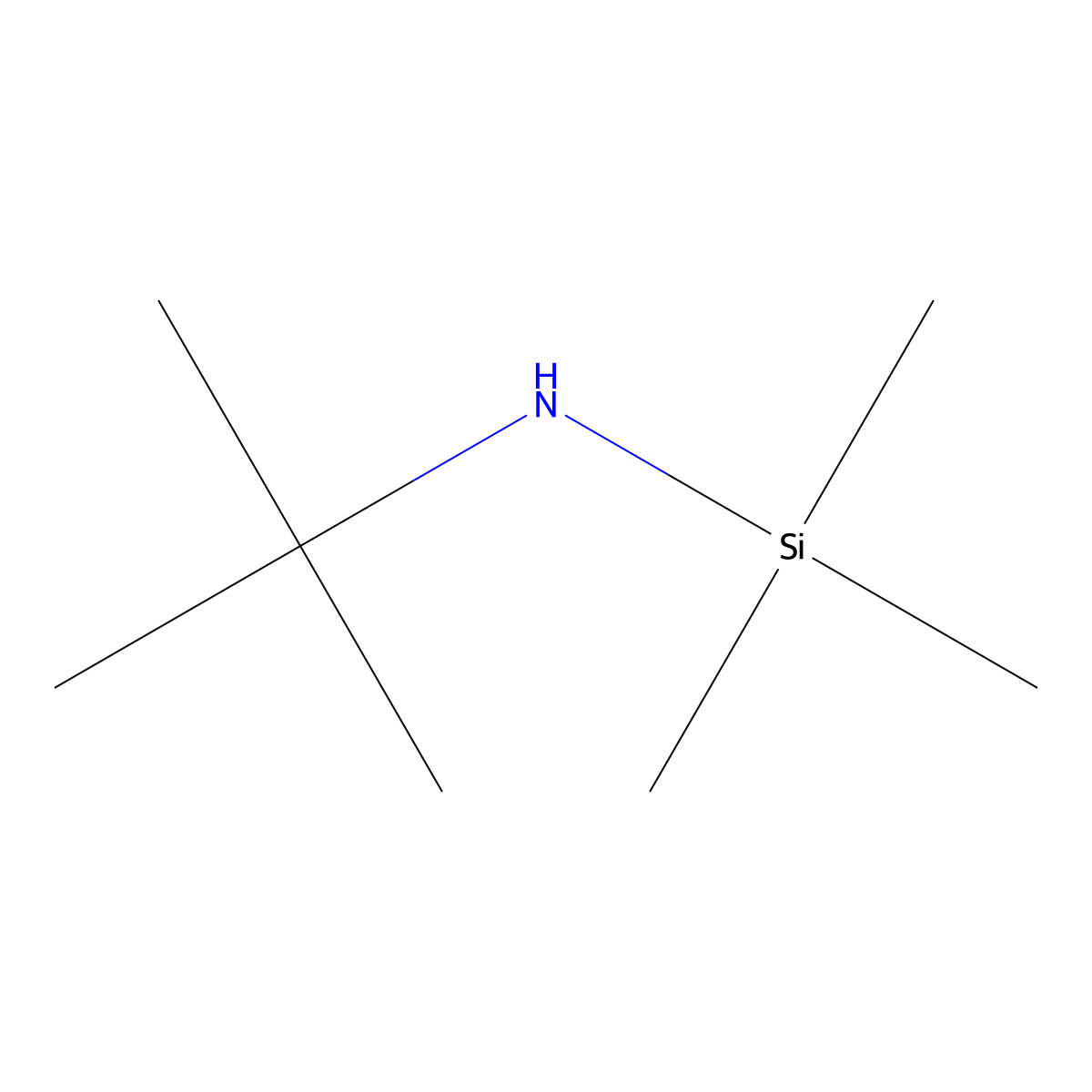 N-tert-Butyltrimethylsilylamine molecular structure, CAS 5577-67-3