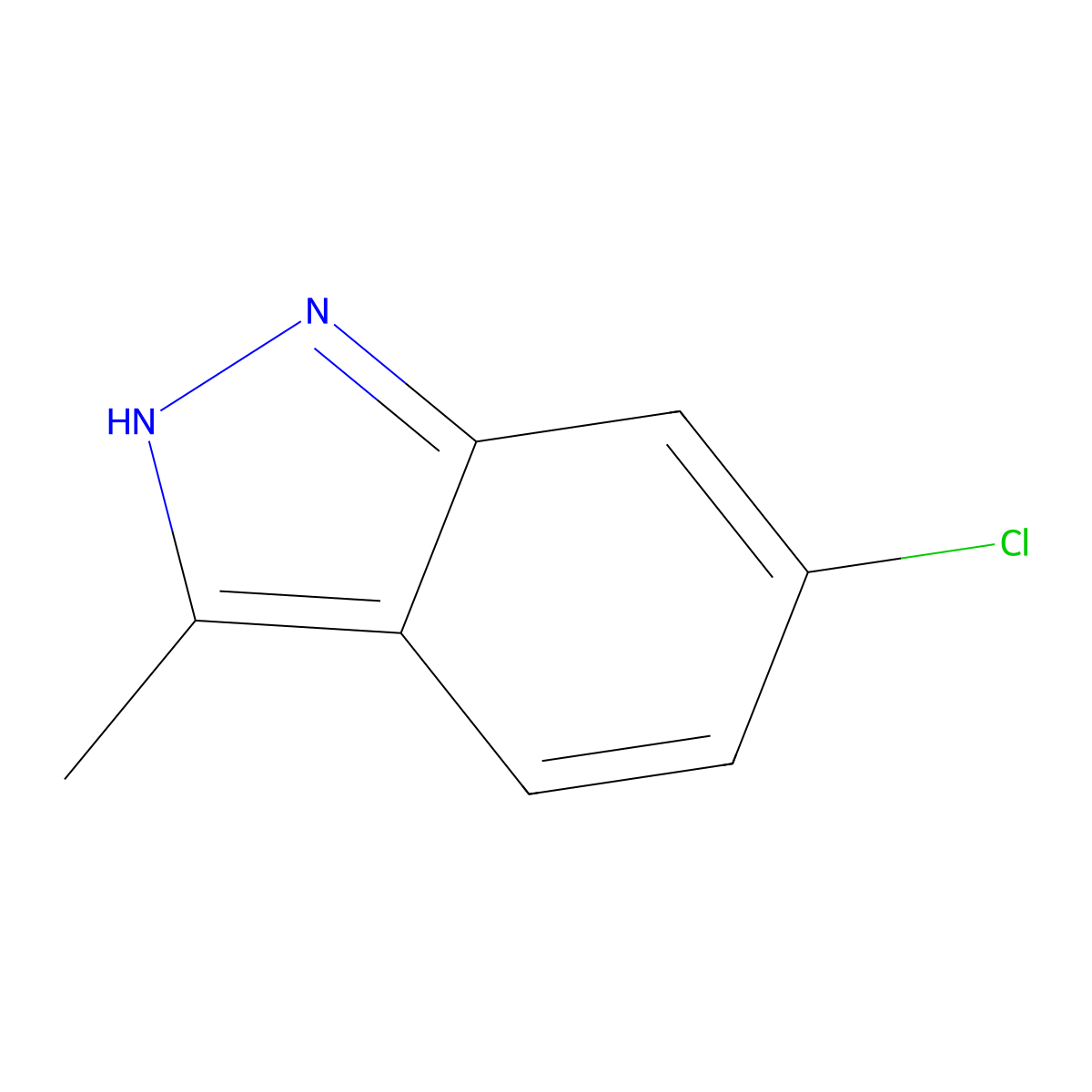 6-Chloro-3-methyl-1H-indazole molecular structure, CAS 55774-25-9