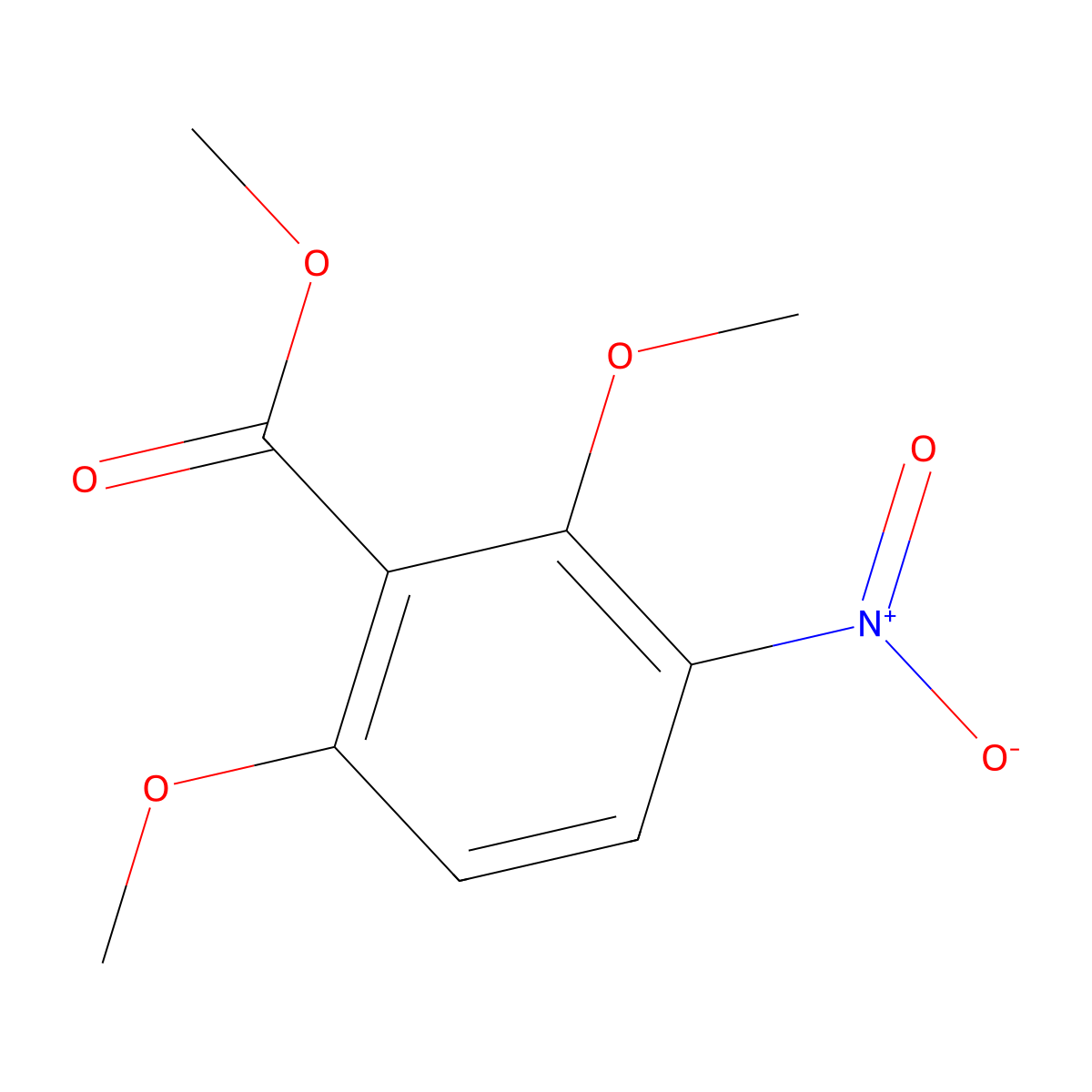 Methyl 2,6-dimethoxy-3-nitrobenzoate molecular structure, CAS 55776-20-0