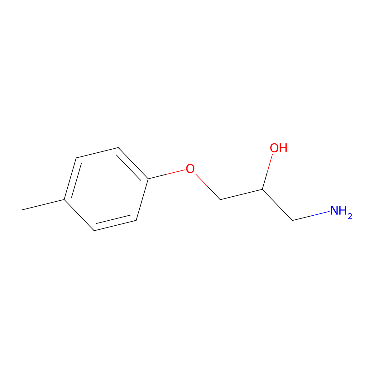 1-Amino-3-(4-methylphenoxy)propan-2-ol molecular structure, CAS 55776-85-7