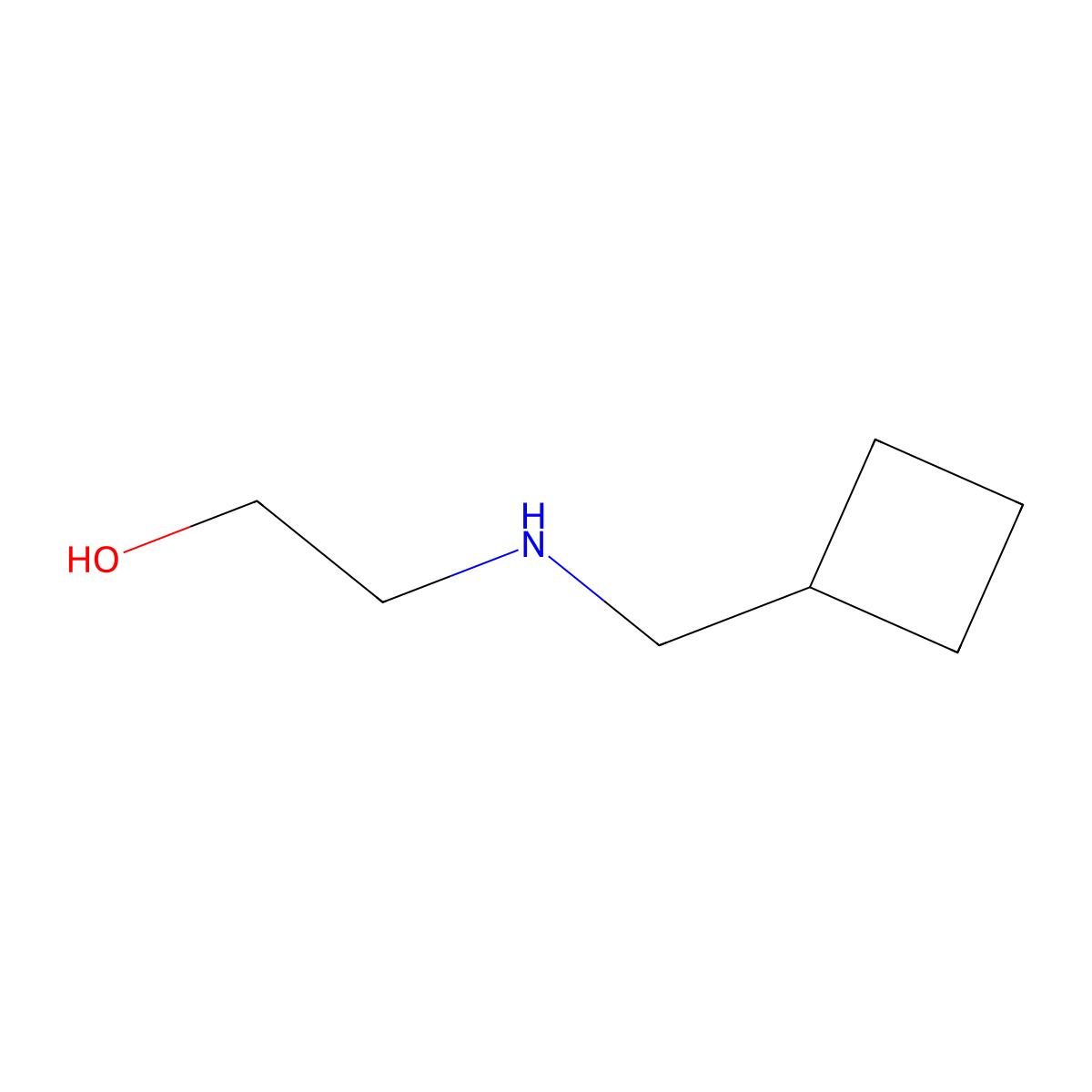 2-((Cyclobutylmethyl)amino)ethanol molecular structure, CAS 557769-94-5