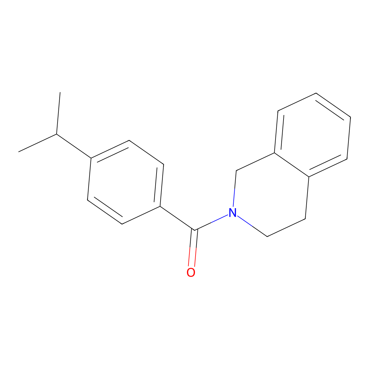 3,4-dihydroisoquinolin-2(1H)-yl[4-(propan-2-yl)phenyl]methanone molecular structure, CAS 557778-30-0