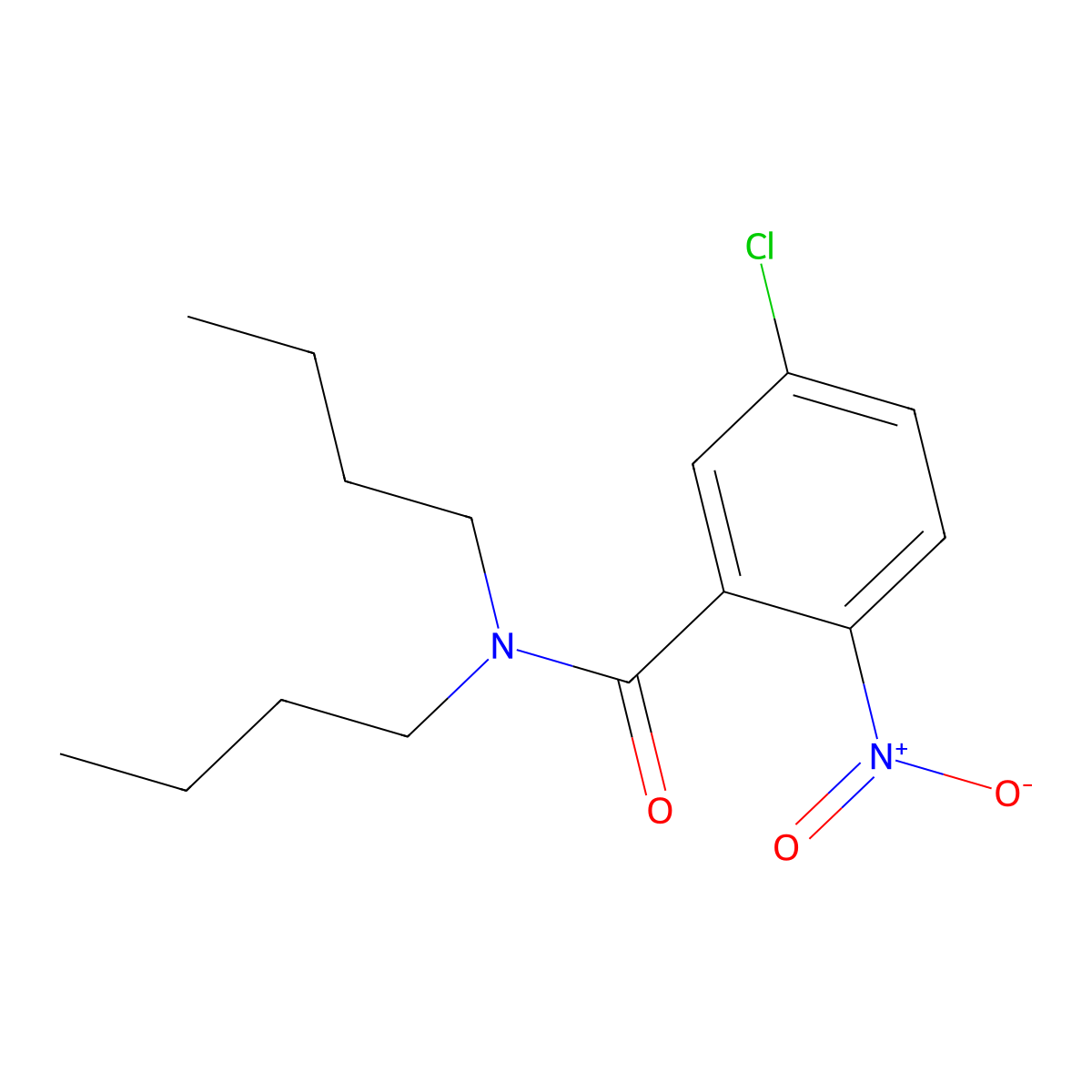 N,N-dibutyl-5-chloro-2-nitrobenzamide molecular structure, CAS 557780-73-1