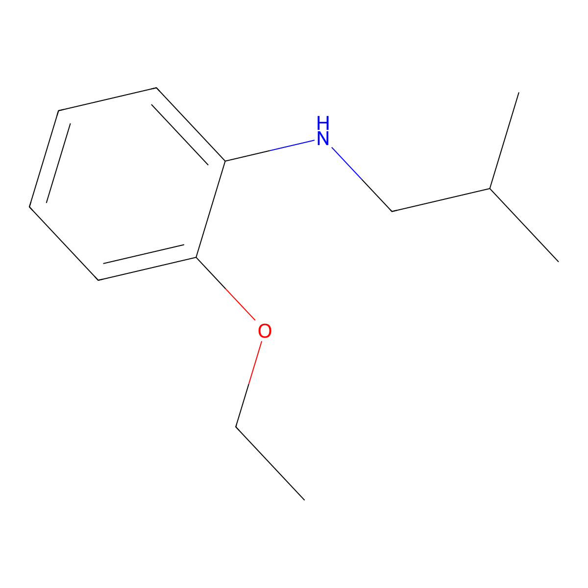 2-Ethoxy-N-(2-methylpropyl)aniline molecular structure, CAS 557799-58-3