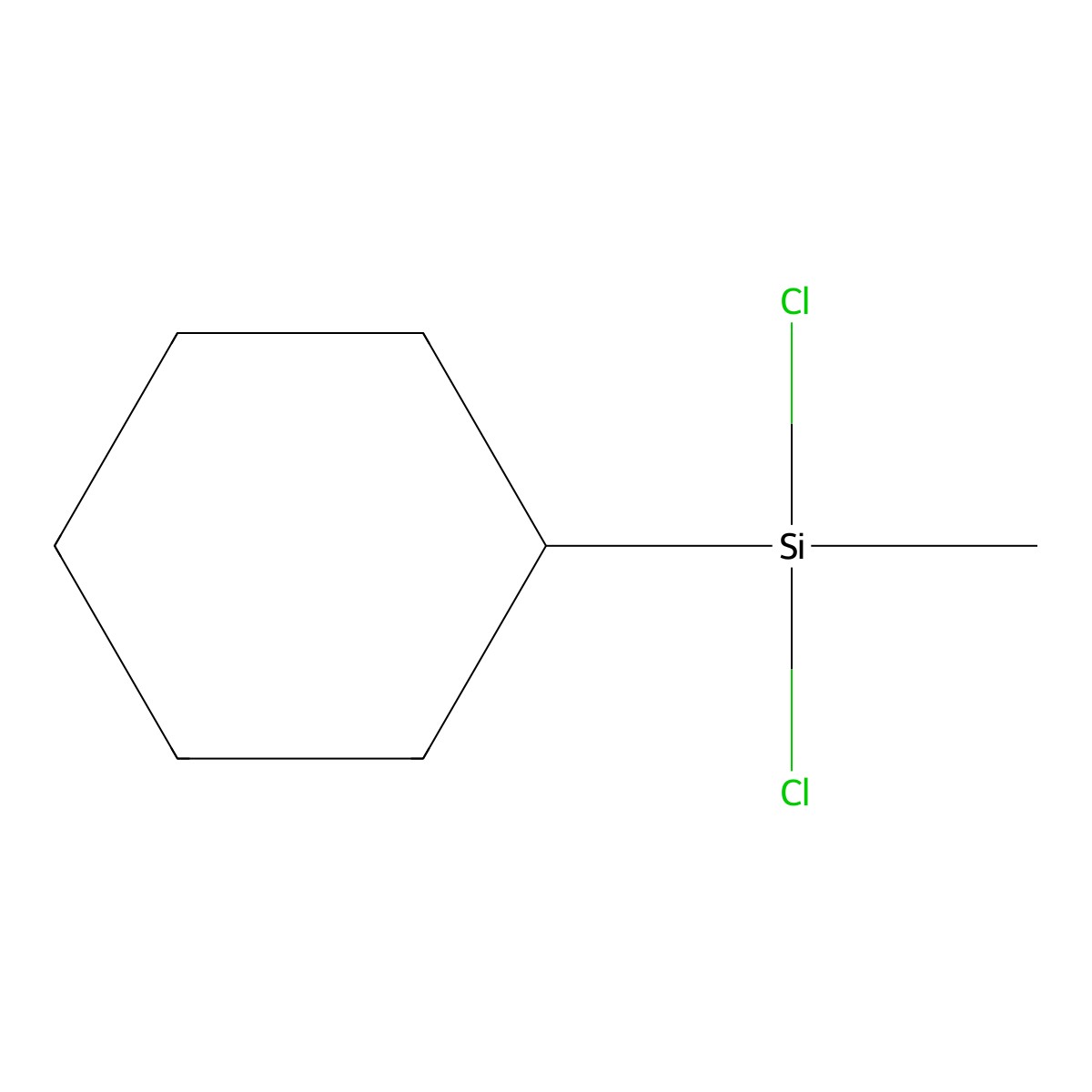 Cyclohexane, (dichloromethylsilyl)- molecular structure, CAS 5578-42-7
