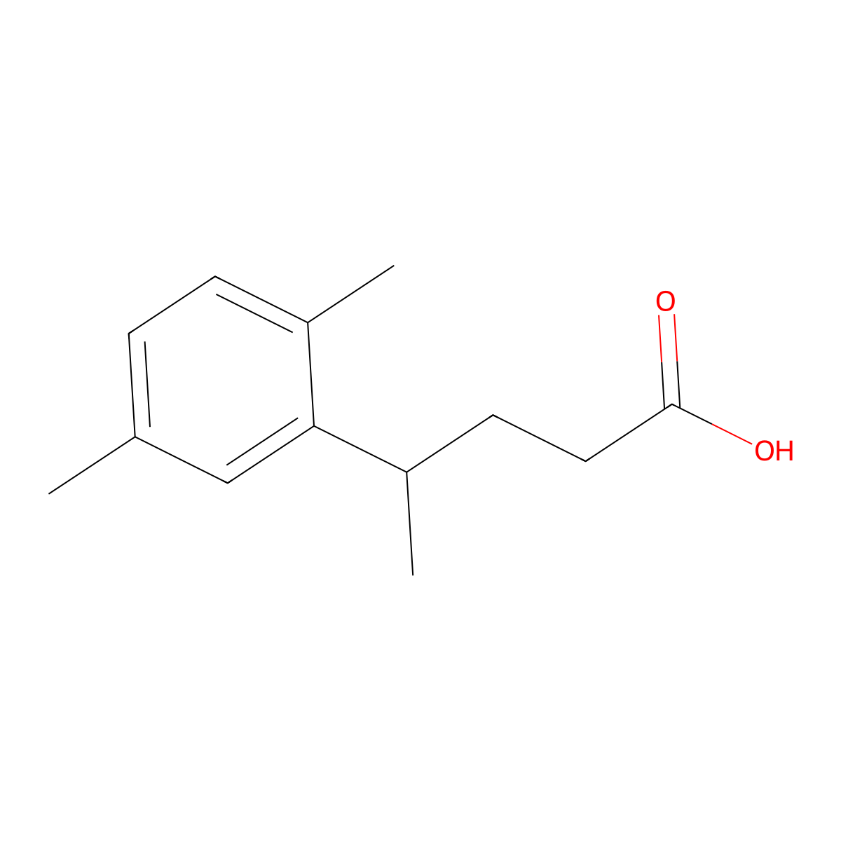 4-(2,5-dimethylphenyl)pentanoic Acid molecular structure, CAS 5578-56-3