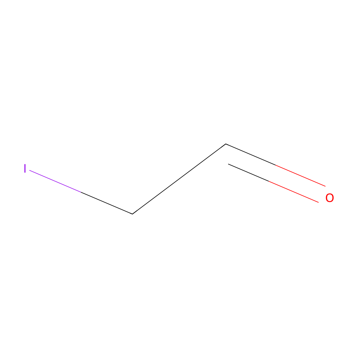 Iodoacetaldehyde molecular structure, CAS 55782-51-9