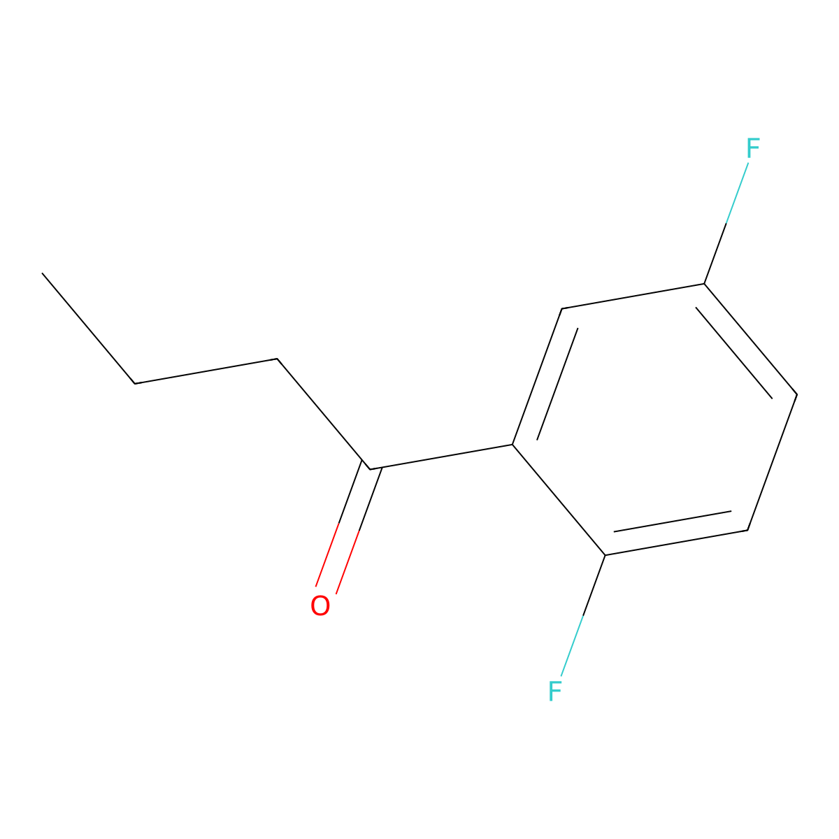 1-(2,5-Difluorophenyl)butan-1-one molecular structure, CAS 55787-96-7