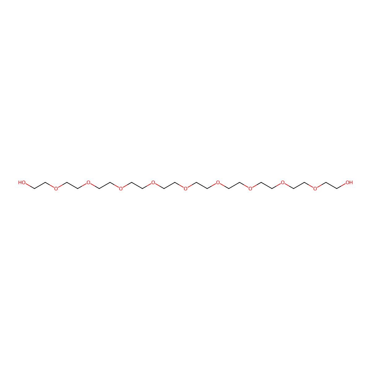 Decaethylene glycol molecular structure, CAS 5579-66-8